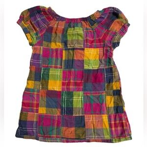 Lolly Wolly Doodle baby girls Madras print k42
